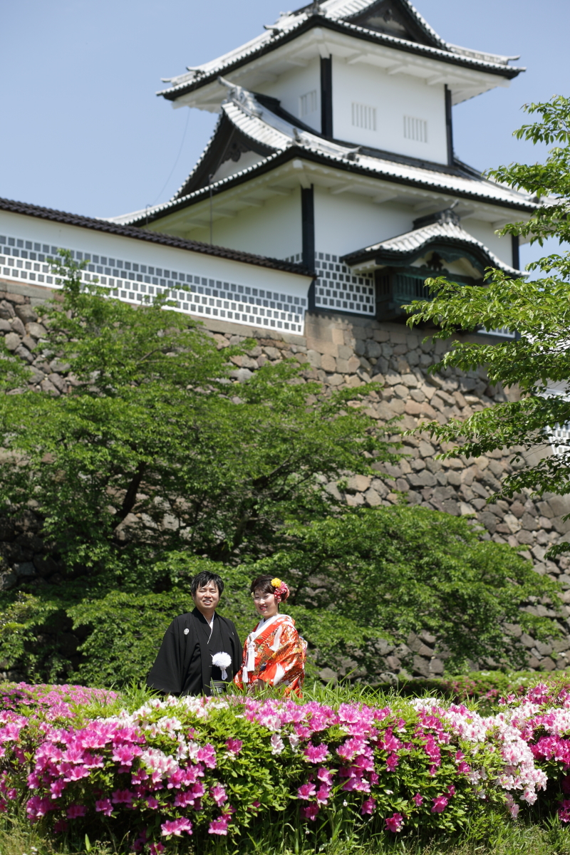 石川門の下も素敵です