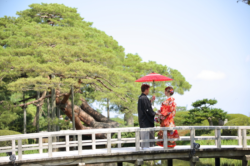 唐崎の松と橋