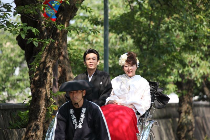 人力車に乗って出発～