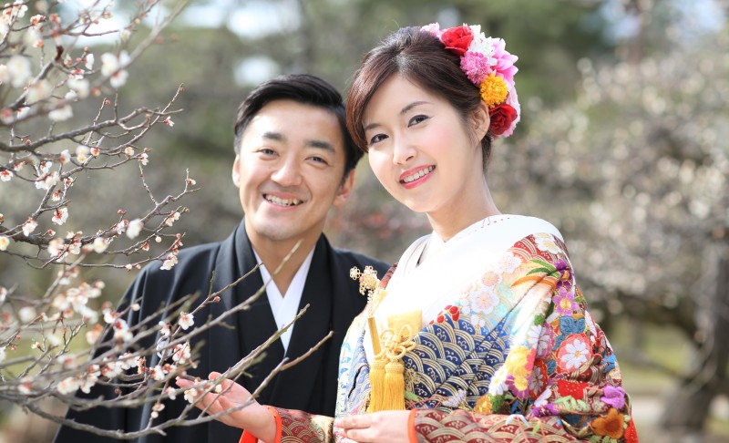 金沢　兼六園の梅