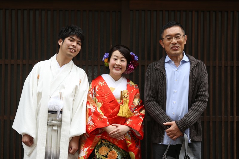 タレントさんと撮影