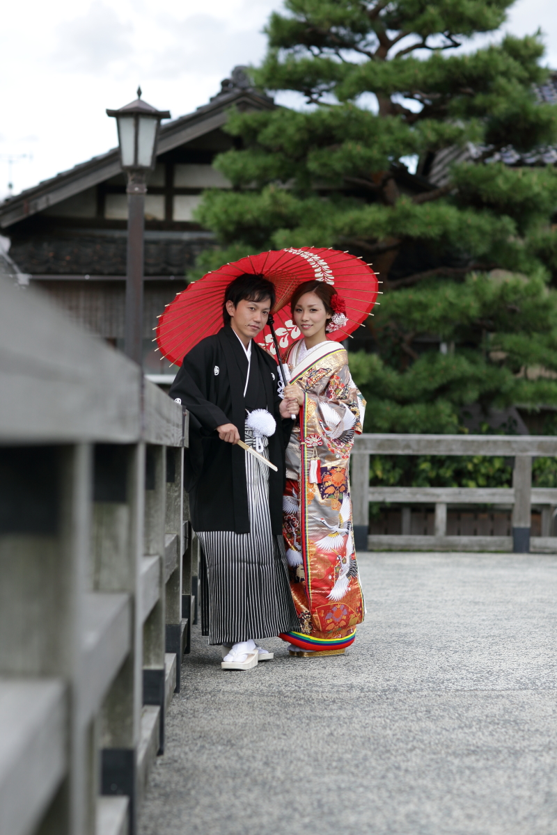 風情豊かな梅の橋