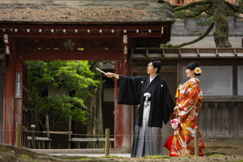 新郎様がリード