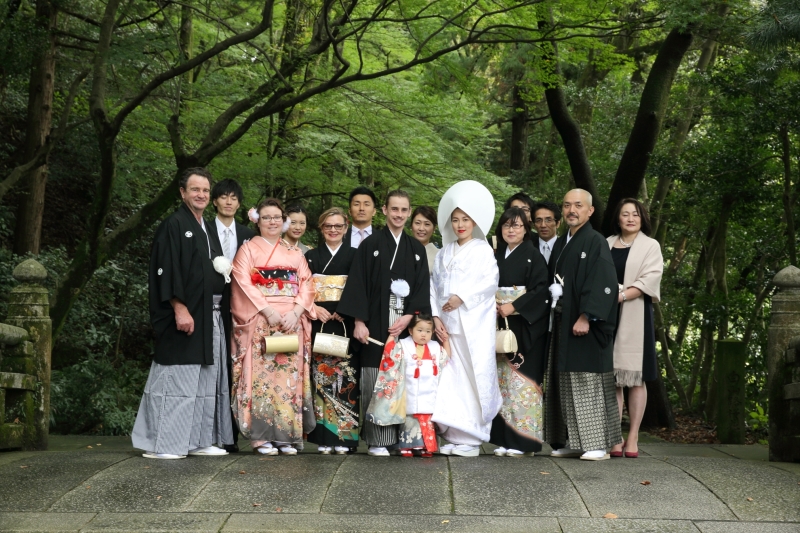 ご両親も和装で