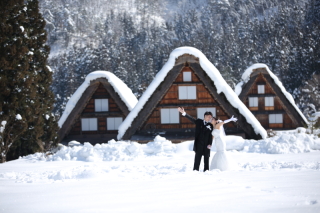 世界遺産・白川郷での撮影も可能です！