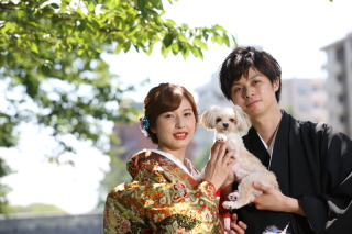 大切なペットとの撮影も出来ちゃいます♡