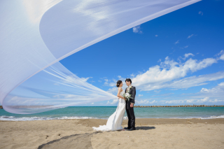 アート工房_海のロケーション撮影