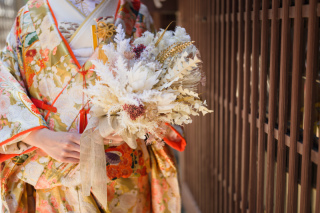 ブーケの持ち込み無料です。