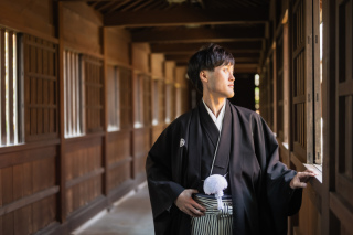 新郎様のヘアセット