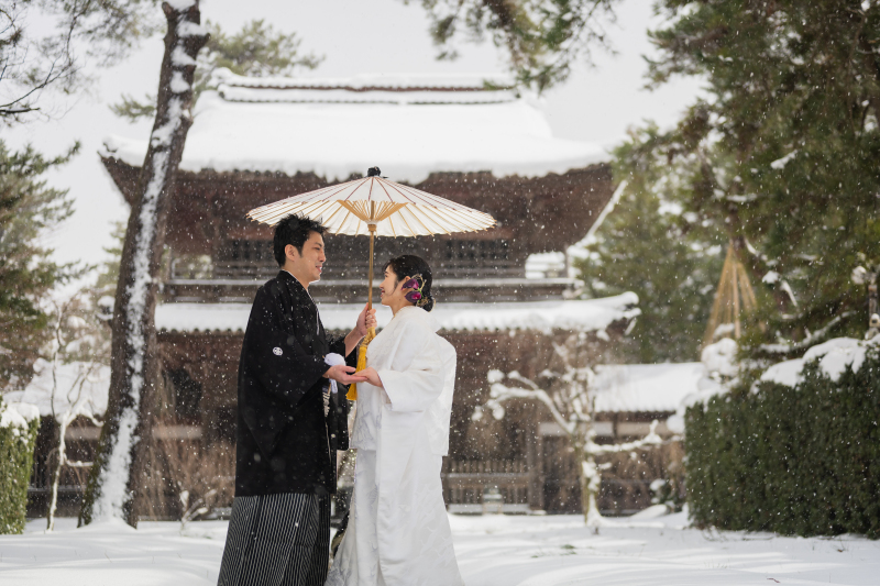 【冬割プラン】和装・天徳院撮影プラン!　雨・雪でも安心　境内以外にも回廊や室内の床の間・中庭や裏庭の竹林などでも撮影可能！