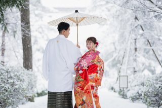 【雪の天徳院プラン】和装1点・隠れた撮影スポット「天徳院」撮影プラン。境内と和室撮影が可能、当社一押しスポット！