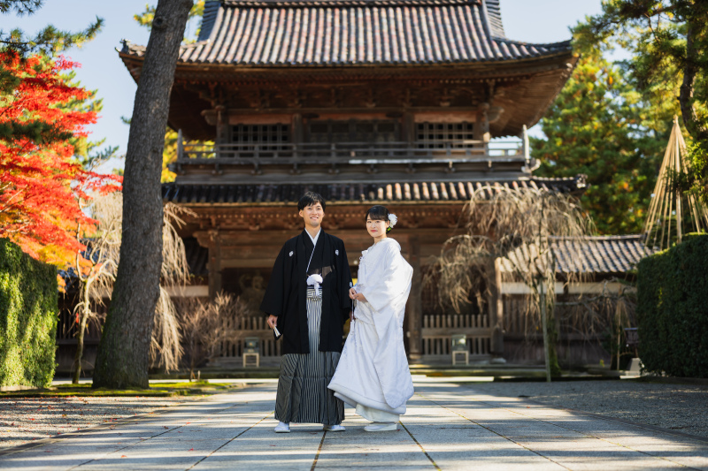 【レギュラープラン】和装撮影・天徳院撮影プラン!　金沢の隠れ撮影スポット。境内、室内、回廊、裏庭と撮影スポット満載。雨でも安心