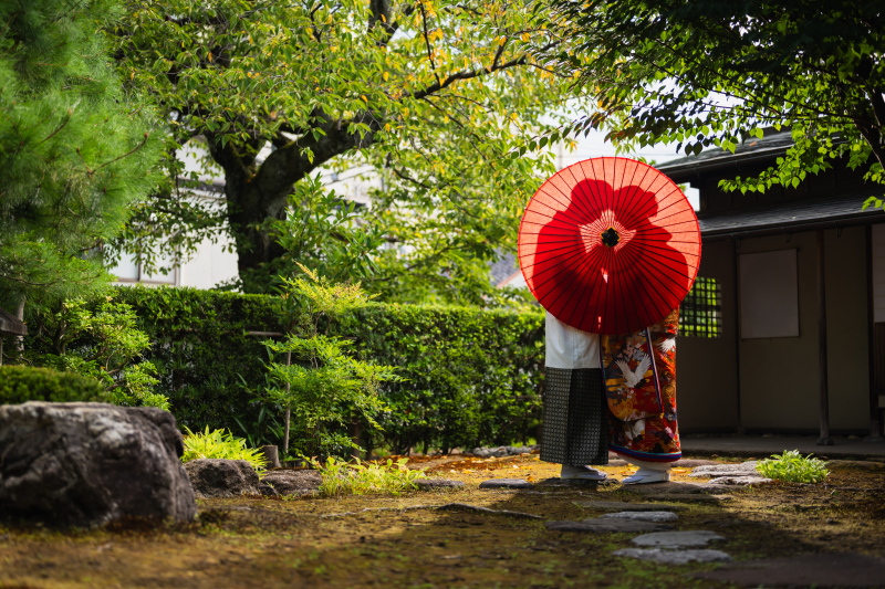 【サマープラン 7/1~8/31】★冷房完備の邸園撮影プラン★お屋敷を借りての撮影プラン。雨でも安心!土日祝日料金不要。