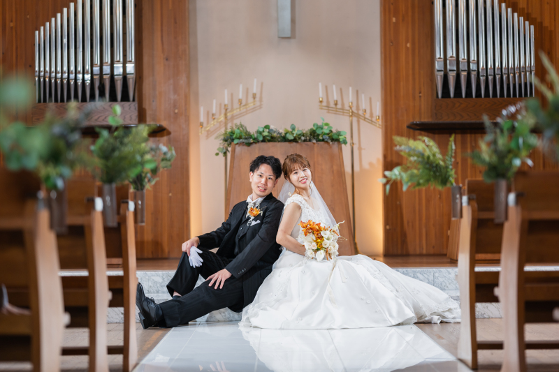 【レギュラープラン】洋装撮影!「チャペルロケーション撮影プラン」挙式さながらの写真も撮影します。ご家族の参加もOK!会場使用料込