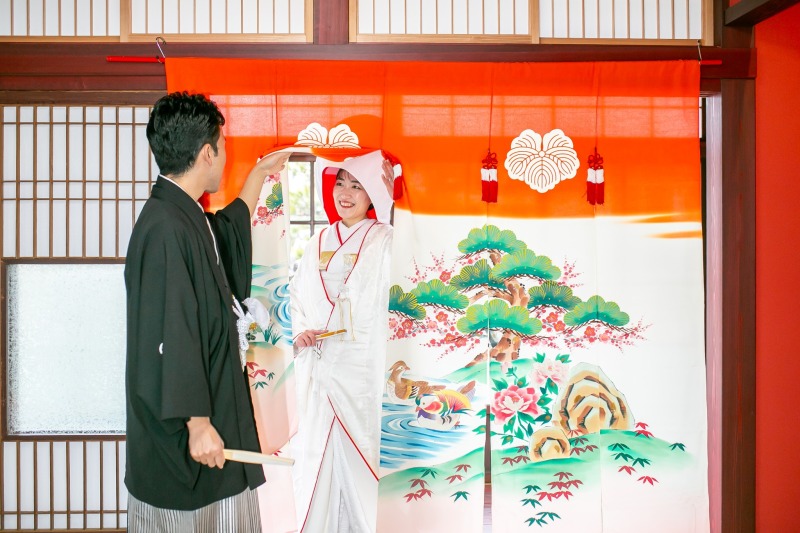 花集枝垂桜(白無垢)