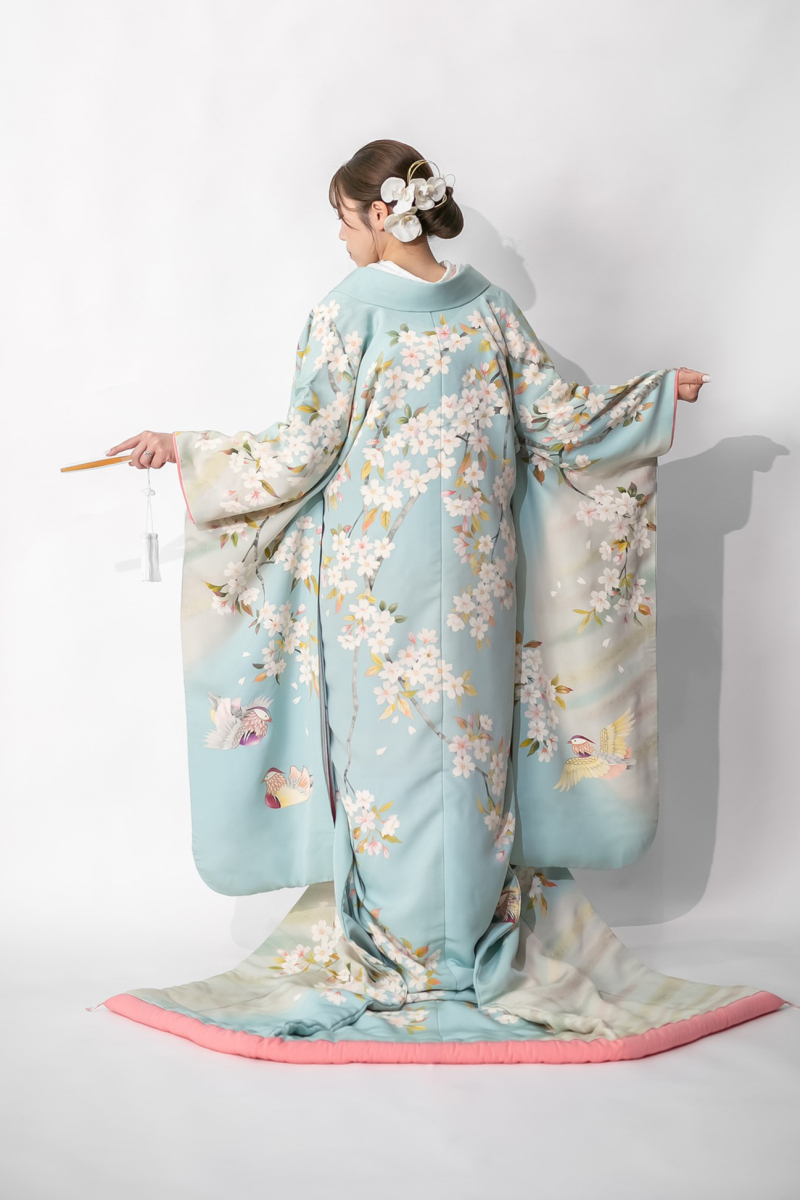 23 桜におしどり