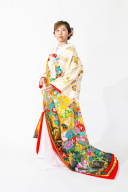 32 金彩絢爛草花(友禅)