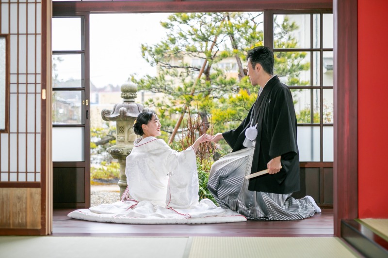 花集枝垂桜(白無垢)