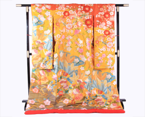 25 ウグイスに草花