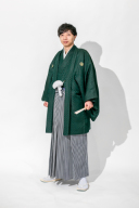 緑紋付