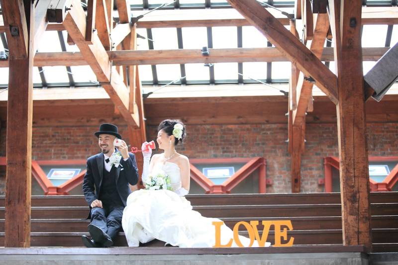 ハートの糸電話