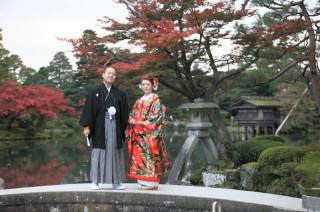 和装ロケーションフォト in 兼六園