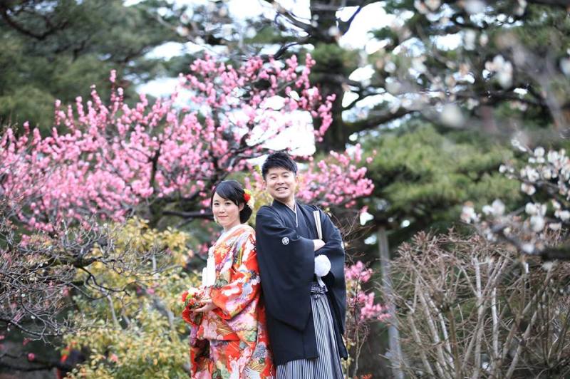 兼六園和装ロケーションフォト