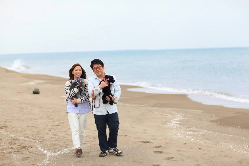 わんちゃんと散歩