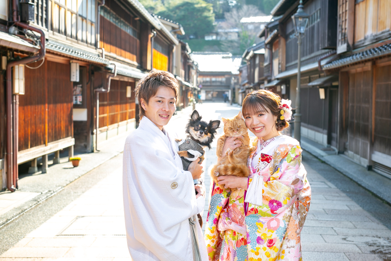 愛犬、愛猫と一緒に和装前撮り！