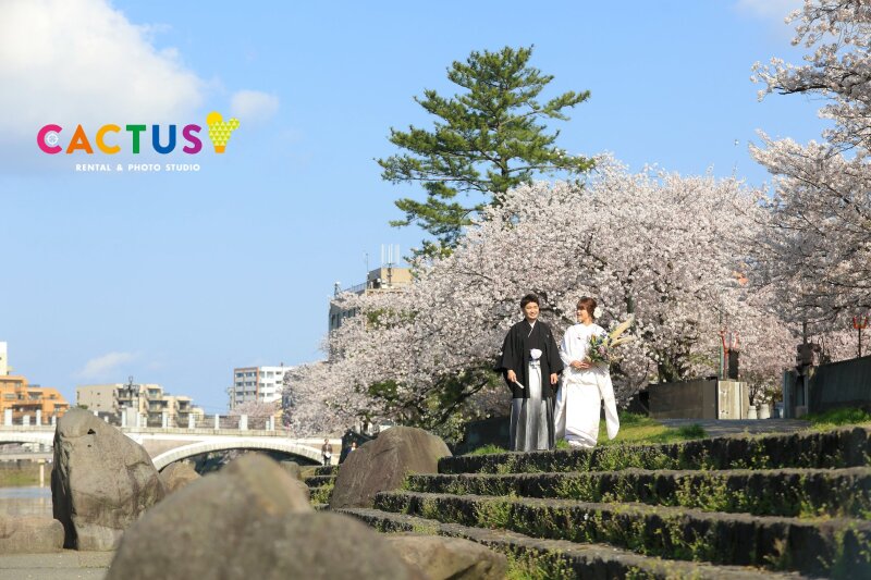 浅野川沿いにて