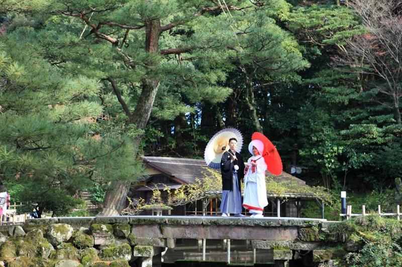兼六園和装ロケーションフォト
