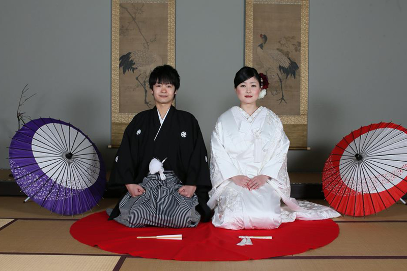 定番ポーズにて