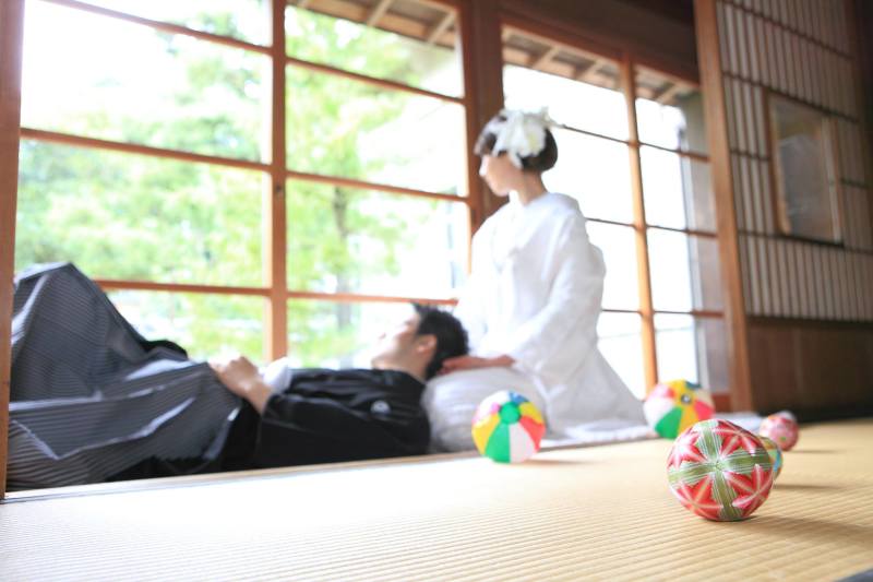 縁側でゆっくりと