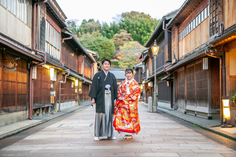 東茶屋街メイン通りにて
