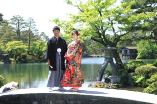 兼六園和装ロケーションフォト
