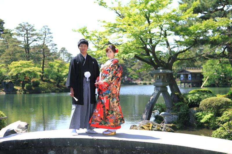 兼六園和装ロケーションフォト
