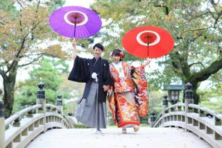 兼六園和装ロケーションフォト