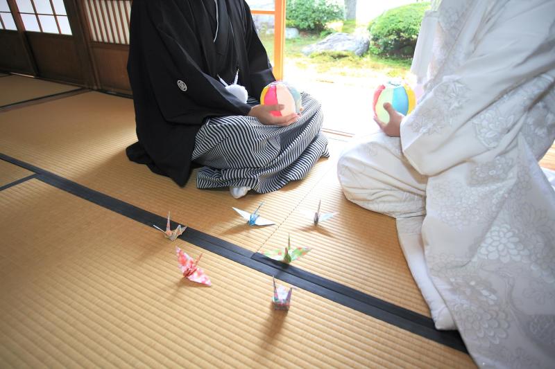 和装小物と一緒に