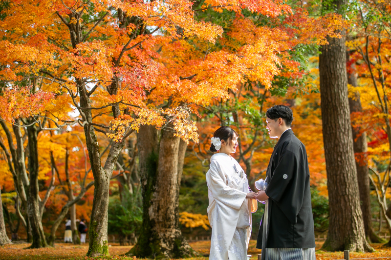 紅葉の名所山崎山にて