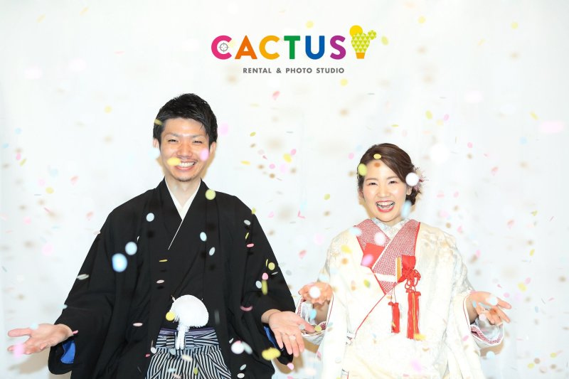 コンフェッティで華やかに