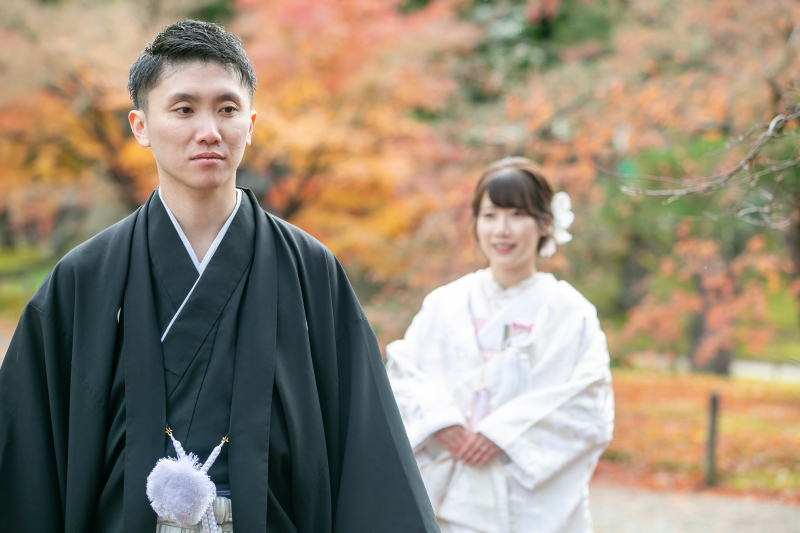 ご新婦様に見守られながら