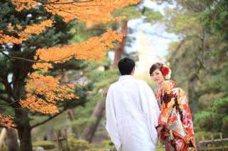 兼六園和装ロケーションフォト