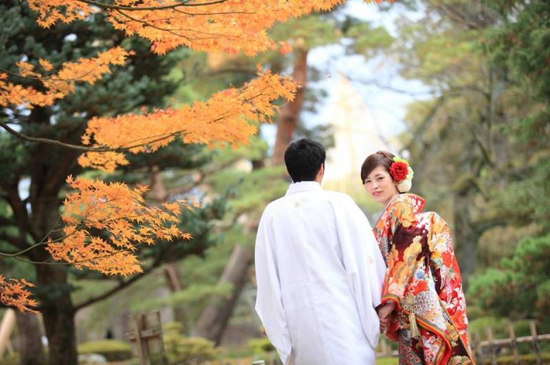 兼六園和装ロケーションフォト