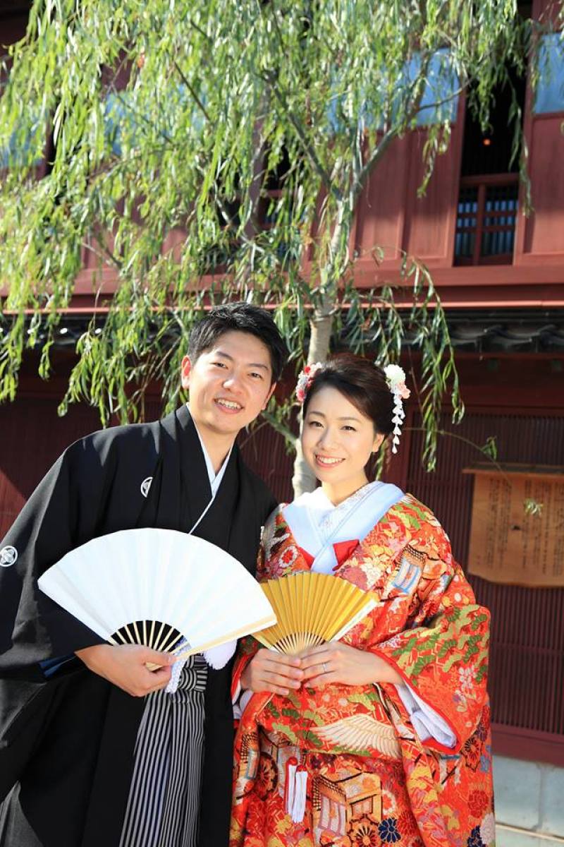 柳の木の下で♪