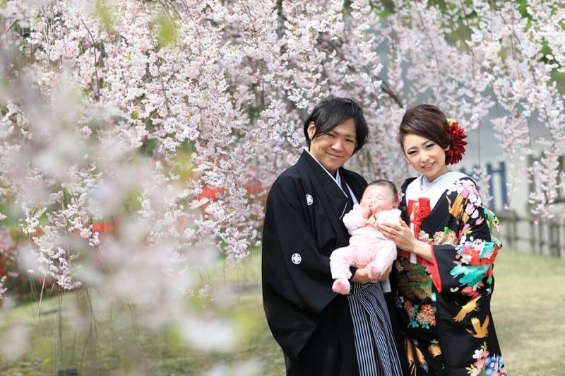 桜和装ロケーションフォト