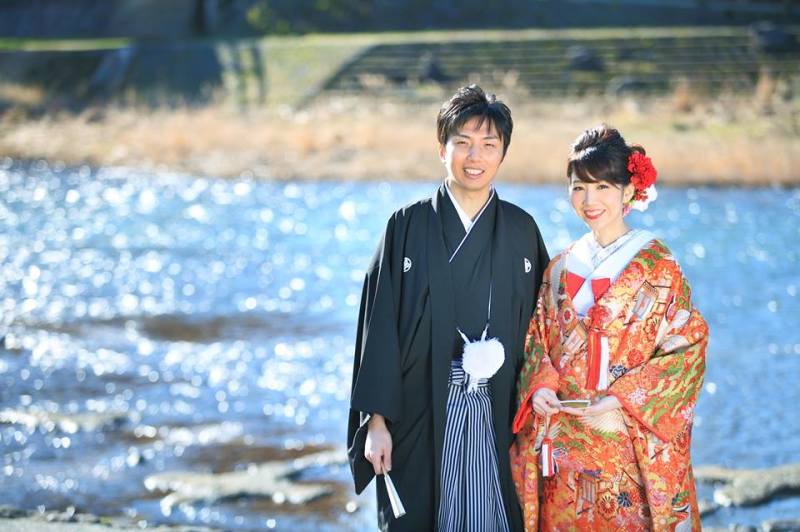 浅野川沿いにて