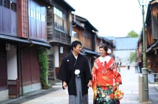 色打掛・東茶屋街ロケーションフォト