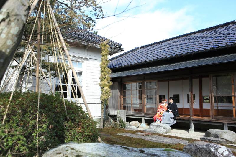 大きなお庭にて