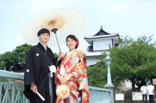 兼六園和装ロケーションフォト