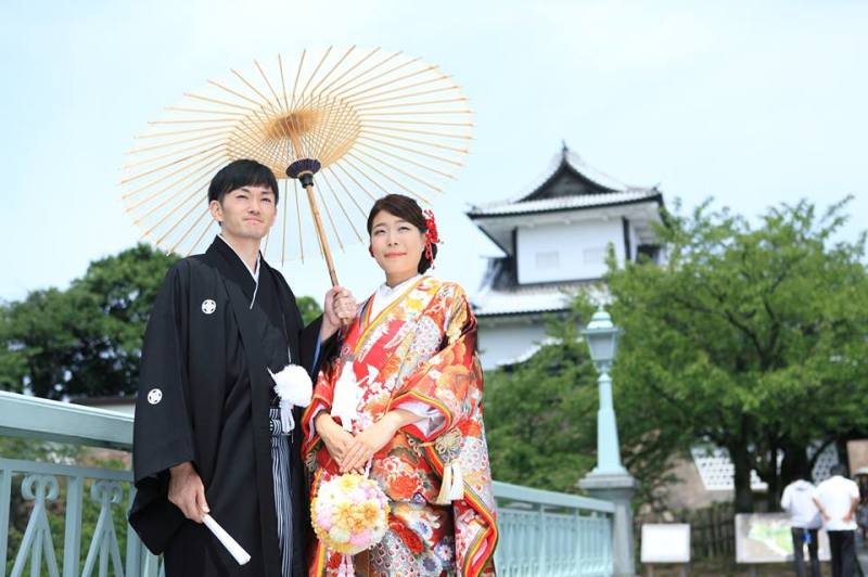 兼六園和装ロケーションフォト